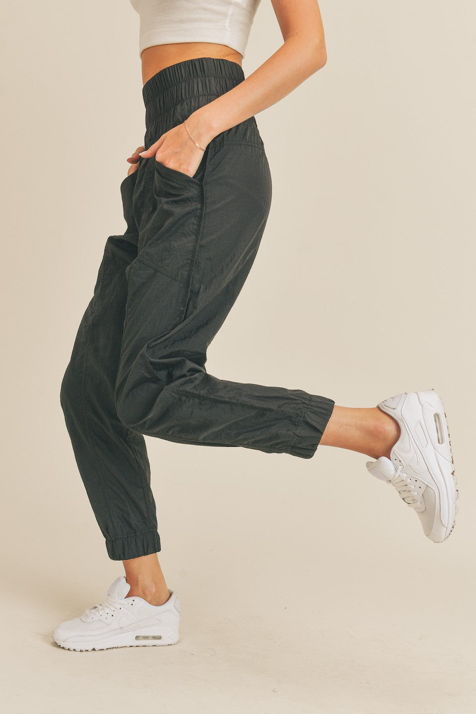 High Rise Warm-Up Style Jogger