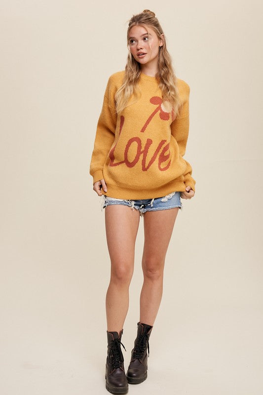 Thinking About Love Knit Sweater