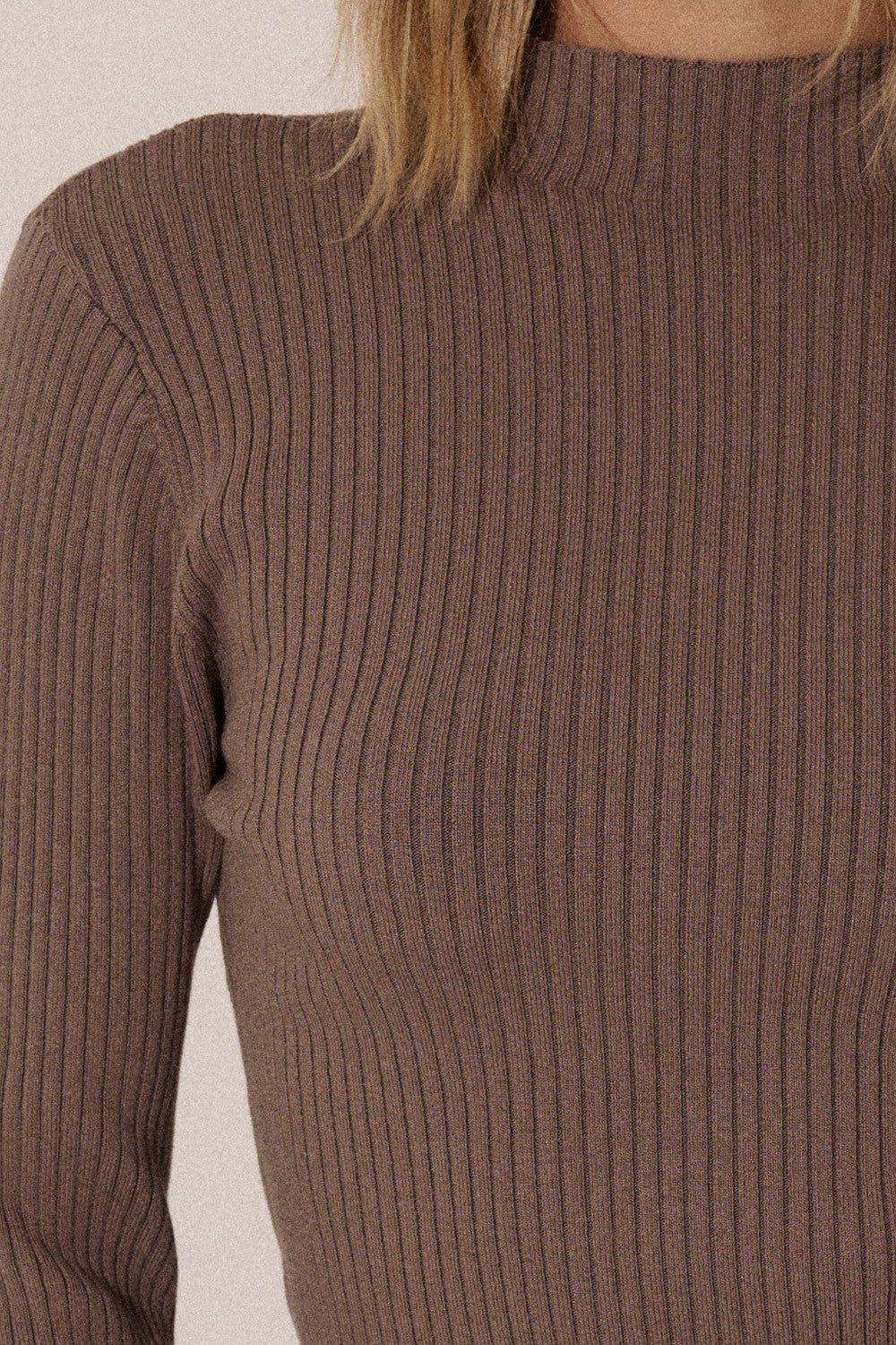 Feeling Thankful Ribbed Knit Sweater